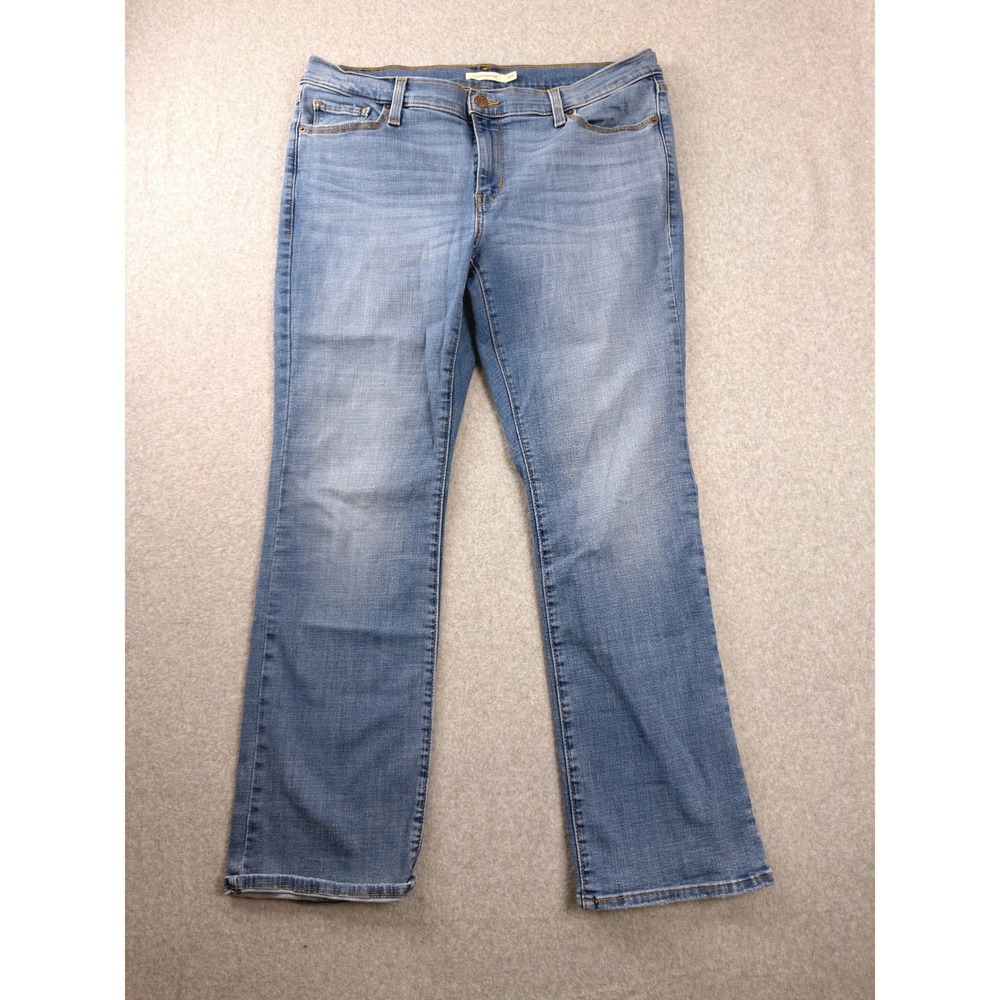 Levis Classic Bootcut Jeans Womens 16W Medium Wash Blue Denim A1662-0000